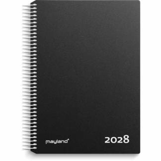 Timekalender, Mayland Classic, 190x242mm &aring;r: 2028, sort,, FSC Mix Credit