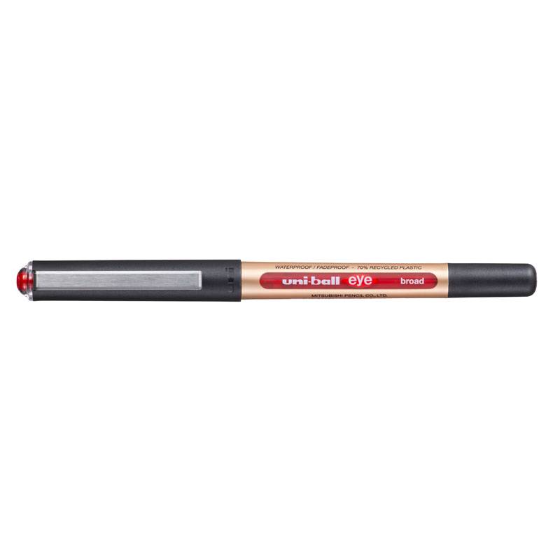 Rollerpen, Uniball Eye, 1,0MM, r&oslash;d