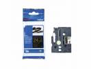 Labeltape Brother TZe-R354 24mmx4m guld p&aring; sort satin