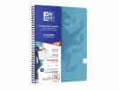 Notesbog Oxford TOUCH A4+ turkis kvadreret 90g