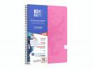 Notesbog Oxford TOUCH A4+ pink kvadreret 90g