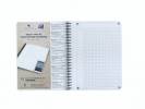 Notesbog Oxford TOUCH A5+ turkis kvadreret 90g