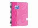 Notesbog Oxford TOUCH A5+ pink kvadreret 90g