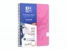 Notesbog Oxford TOUCH A5+ pink kvadreret 90g