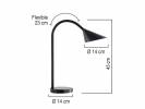 Bordlampe Unilux Sol LED sort
