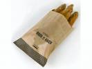 Bagerpose 2,5kg ribbet brun Friskbagt br&oslash;d og kager 1000stk