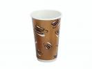 Kaffeb&aelig;ger 16oz 45cl Hot Cup Double Wall pap 500stk/kar