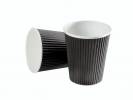 Kaffeb&aelig;ger 16oz 45cl Black line ripple wall pap 600stk/kar