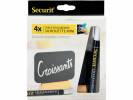 Chalkboard Securit incl Mini rekt. bord + marker 4stk/pak