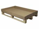 Engangspalle 1200x800x150mm m/p&aring;h&aelig;ftet b&oslash;lgepap bund 14