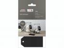 Manillam&aelig;rke Avery sort t/kridt 80x40mm 4stk/pak
