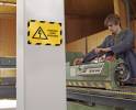 Skilt DURAFRAME&reg; Security A4 m/gul/sort ramme 2stk/pak