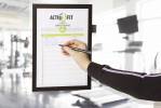 Skilt DURAFRAME&reg; Note A4 m/sort ramme