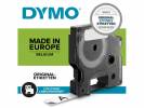 Labeltape DYMO D1 16958 S0718050 19mmx3,5m sort på hvid nylon flex