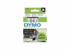 Labeltape DYMO D1 40913 S0720680 9mmx7m sort p&aring; hvid