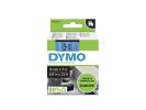 Labeltape DYMO D1 40916 S0720710 9mmx7m sort p&aring; bl&aring;