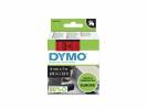 Labeltape DYMO D1 40917 S0720720 9mmx7m sort p&aring; r&oslash;d