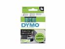Labeltape DYMO D1 40919 S0720740 9mmx7m sort på grøn