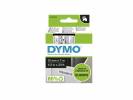 Labeltape DYMO D1 45013 S0720530 12mmx7m sort p&aring; hvid
