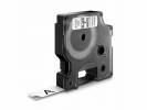 Labeltape DYMO D1 45013 S0720530 12mmx7m sort p&aring; hvid