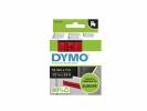 Labeltape DYMO D1 45017 S0720570 12mmx7m sort p&aring; r&oslash;d