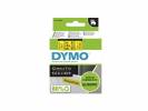 Labeltape DYMO D1 45018 S0720580 12mmx7m sort p&aring; gul