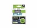 Labeltape DYMO D1 45020 S0720600 12mmx7m hvid p&aring; klar