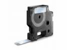 Labeltape DYMO D1 45020 S0720600 12mmx7m hvid p&aring; klar