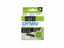 Labeltape DYMO D1 45021 S0720610 12mmx7m hvid p&aring; sort