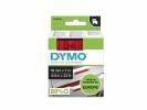 Labeltape DYMO D1 45807 S0720870 19mmx7m sort p&aring; r&oslash;d