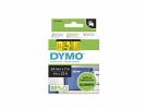 Labeltape DYMO D1 53718 S0720980 24mmx7m sort p&aring; gul