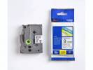 Labeltape Brother TZe-221 9mmx8m sort p&aring; hvid lamineret