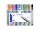 Fineliner STAEDTLER triplus ass. 20stk/s&aelig;t 0,3mm 334-SB20