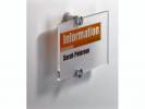 Skilt CRYSTAL Sign Durable klar acryl 148x105mm 