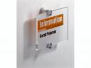 Skilt CRYSTAL Sign Durable Klar acryl 210x148mm 