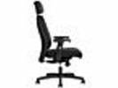 Kontorstol AS6002 textil sort m/h&aring;rde hjul