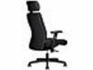 Kontorstol AS6002 textil sort m/h&aring;rde hjul