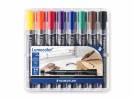 Marker STAEDTLER Lumocolor ass. 2-5mm skr&aring; spids 8stk/s&aelig;t