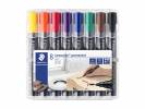 Marker STAEDTLER Lumocolor ass. 2mm rund spids 8stk/s&aelig;t