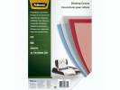 Plastforside Fellowes A4 200mic transp. r&oslash;d PVC 100stk/pak