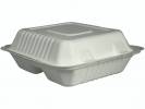 Take away boks sukkerr&oslash;r 223x201x39mm hvid 3rums 50stk/pak