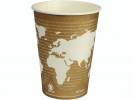 B&aelig;ger World Art 14,7cm &Oslash;11,45cm brun PLA/pap 32oz 940ml 25stk/pak