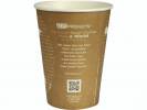 B&aelig;ger World Art 14,7cm &Oslash;11,45cm brun PLA/pap 32oz 940ml 25stk/pak