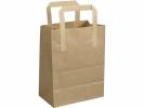 Papirsb&aelig;repose DSB 18x10x22cm 6L 70g brun m/hank 500stk/pak