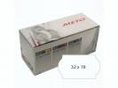 Etiket Meto 32x19mm hvid permanent kl&aelig;b lim 2 1000stk/rul