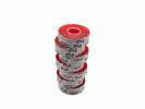 Etiket Meto 22x12mm neon r&oslash;d permanent lim 2 1500stk/rul