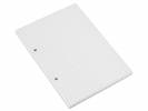 Standardblok A5 hvid kvadreret toplimet 60g m/2 huller