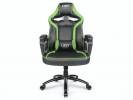Kontorstol Extreme L33T PU gr&oslash;n/sort Gaming Mid Level