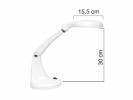 Bordlampe Unilux Mini Zoom LED lampe hvid