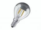 P&aelig;re Osram LED krone 34W/827 E14 filament klar topforspejlet s&oslash;lv